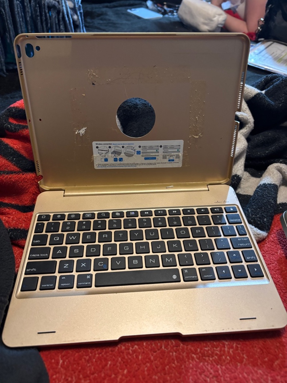 Gold iPad case